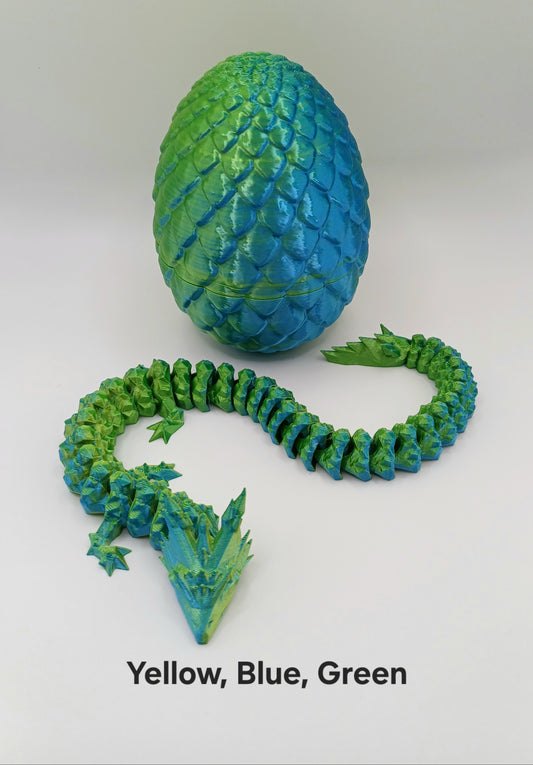 Dragon egg with crystal dragon