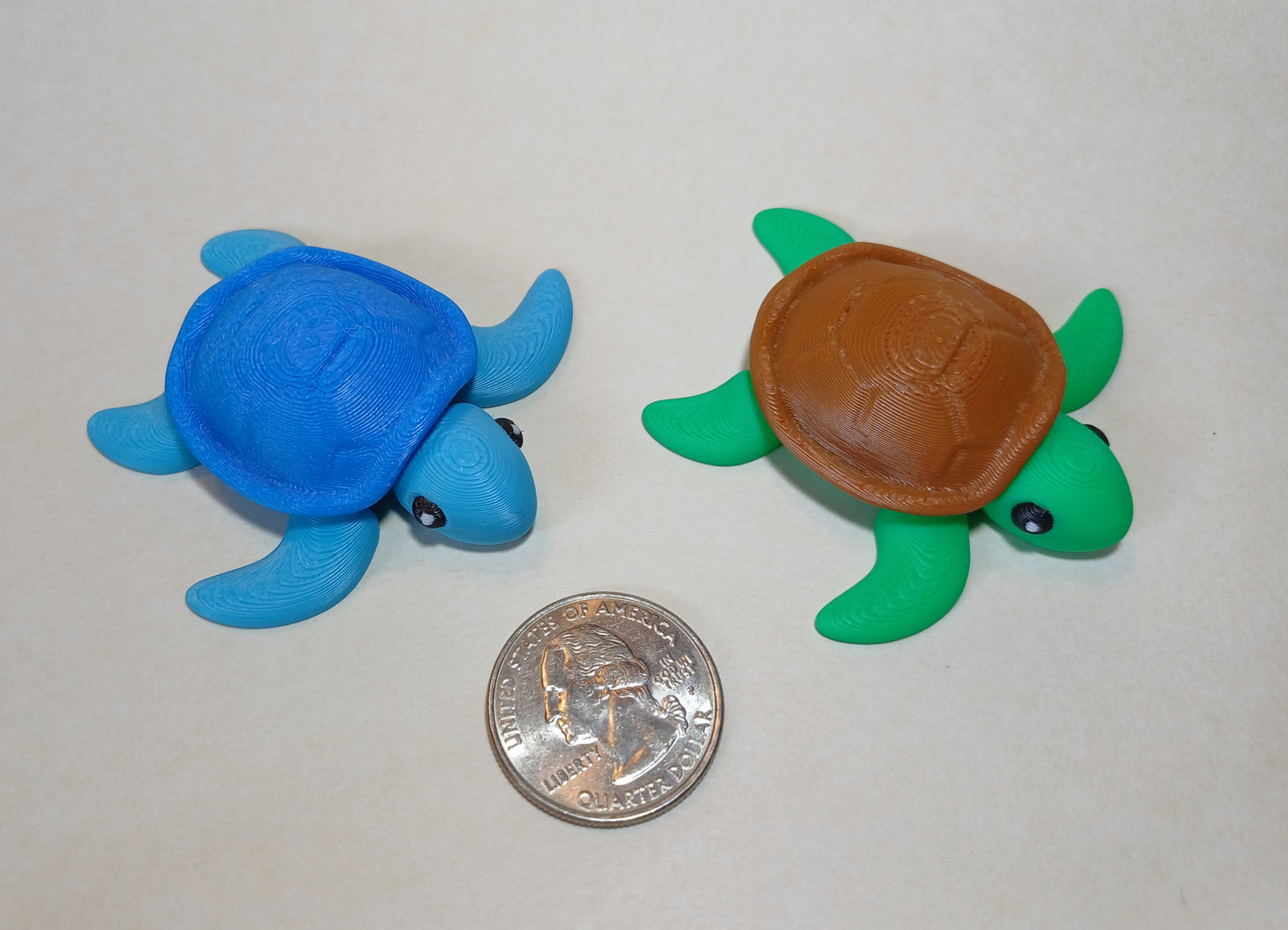 Sea turtles, miniature sea turtles