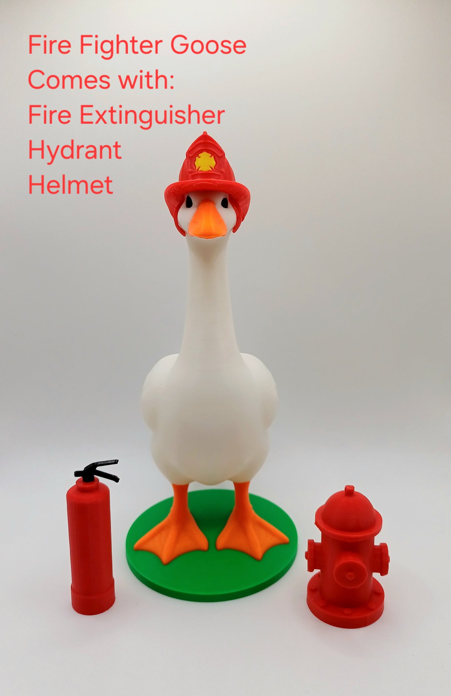 Desk Goose Firefighter Goose