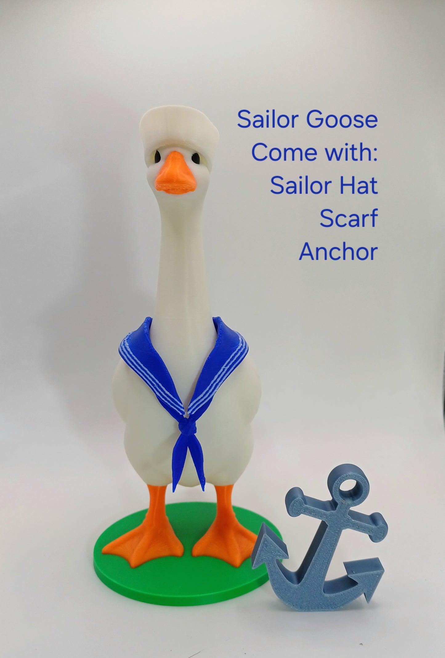Desk Goose Navy Sailor Goose