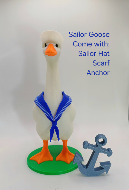 Desk Goose Navy Sailor Goose